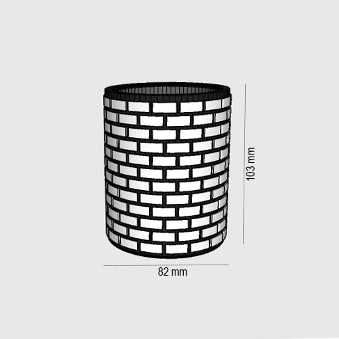 Stone Pattern Box Pencil Holder