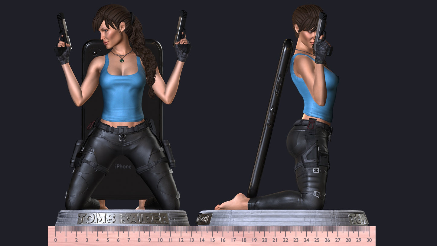 Soporte para teléfono de Lara Croft