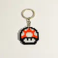 Mario Mushroom Keychain