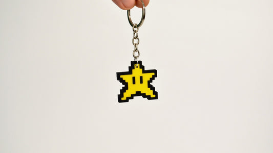 Star Mario Keychain