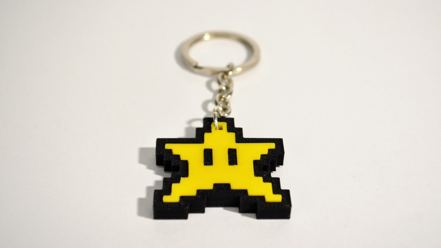 Star Mario Keychain