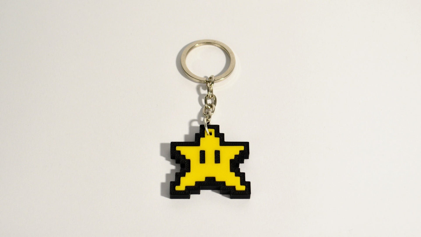 Star Mario Keychain